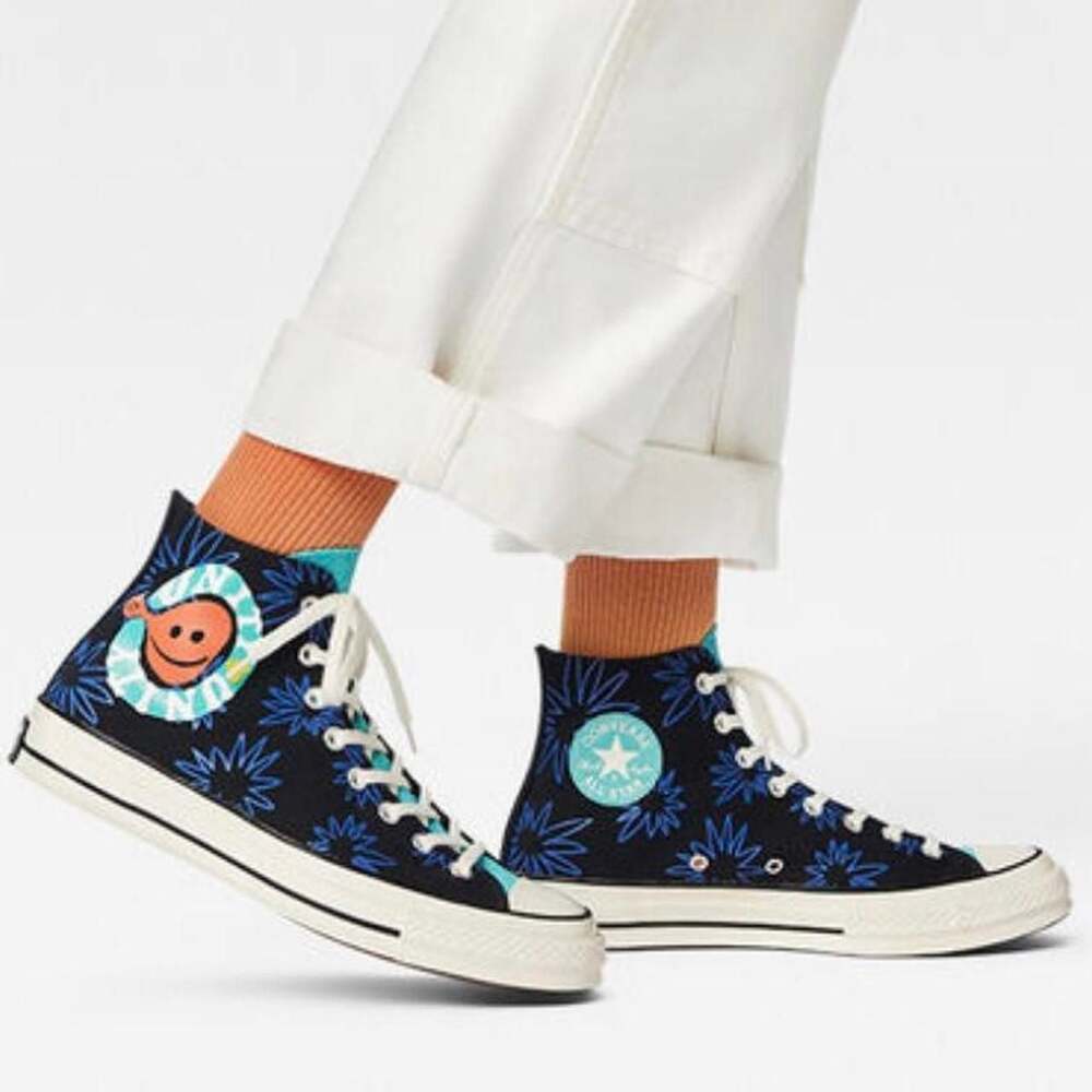 Converse Chuck Taylor 70 Unity Flower High Top Sneakers